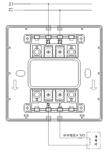 江西江西海湾消防GST-LD-8300B输入模块常闭无源触点接线图